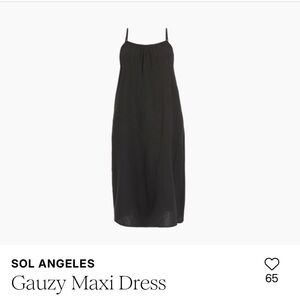 Sol Angeles Black Maxi Dress